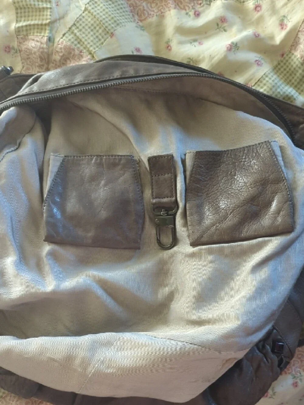 Treesje Leather Brown Studded Hobo Bag - Picture 11 of 14